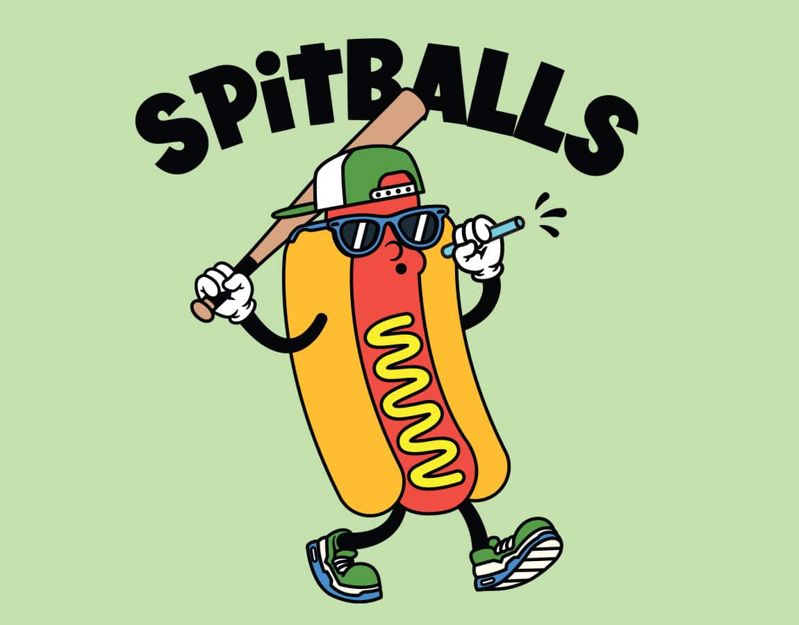 Spitballs t-shirt design