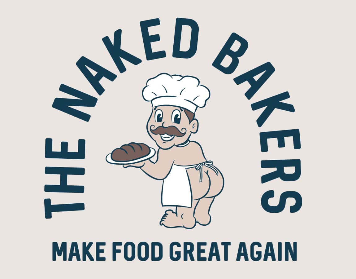 The Naked Bakers logo design