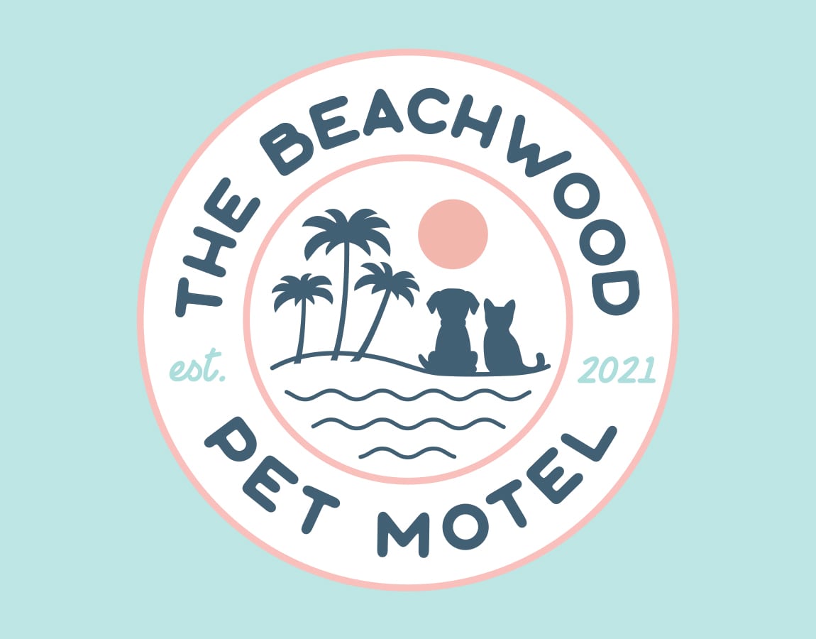 Beachwood Pet Motel logo design