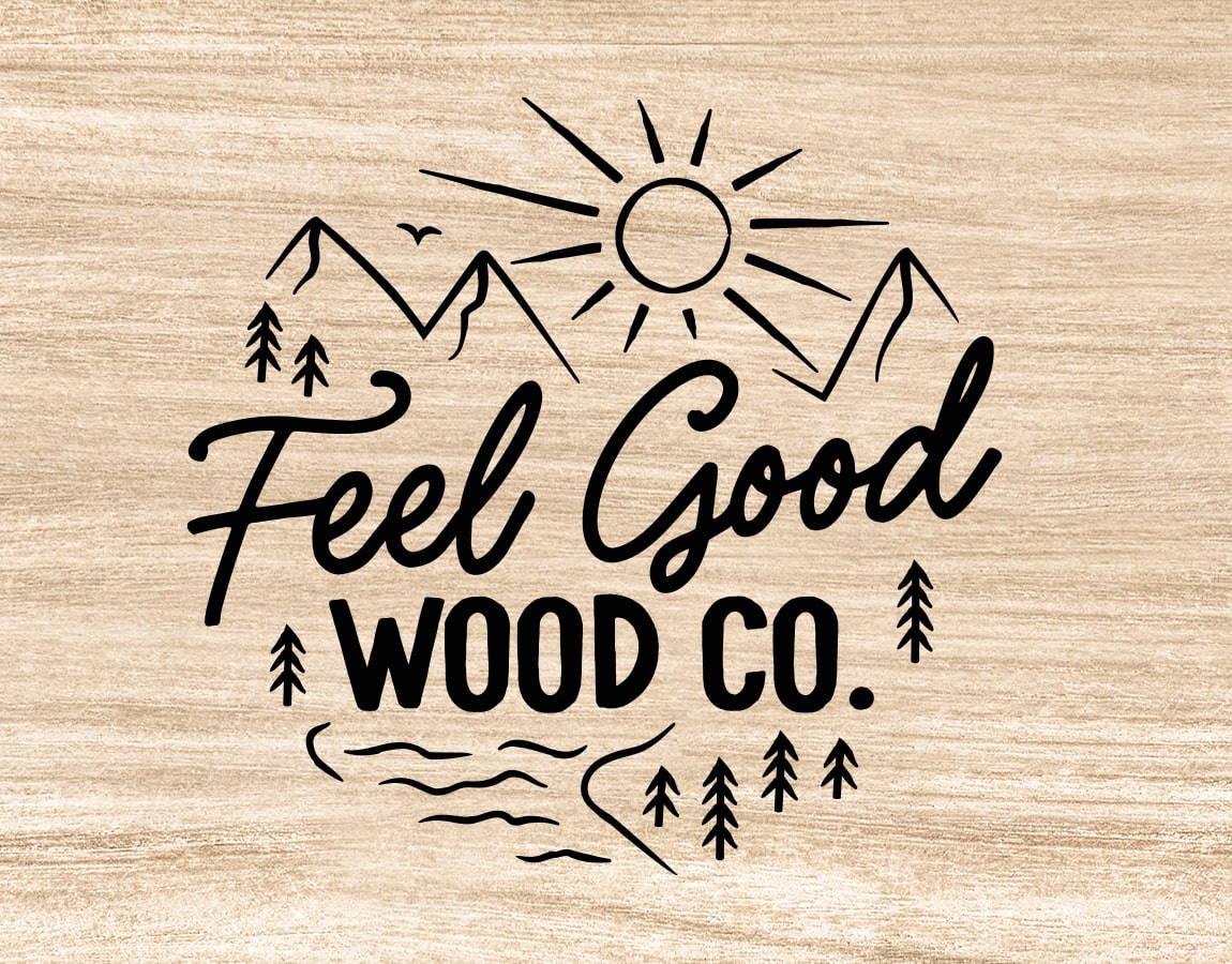 Feel Good Wood logo design