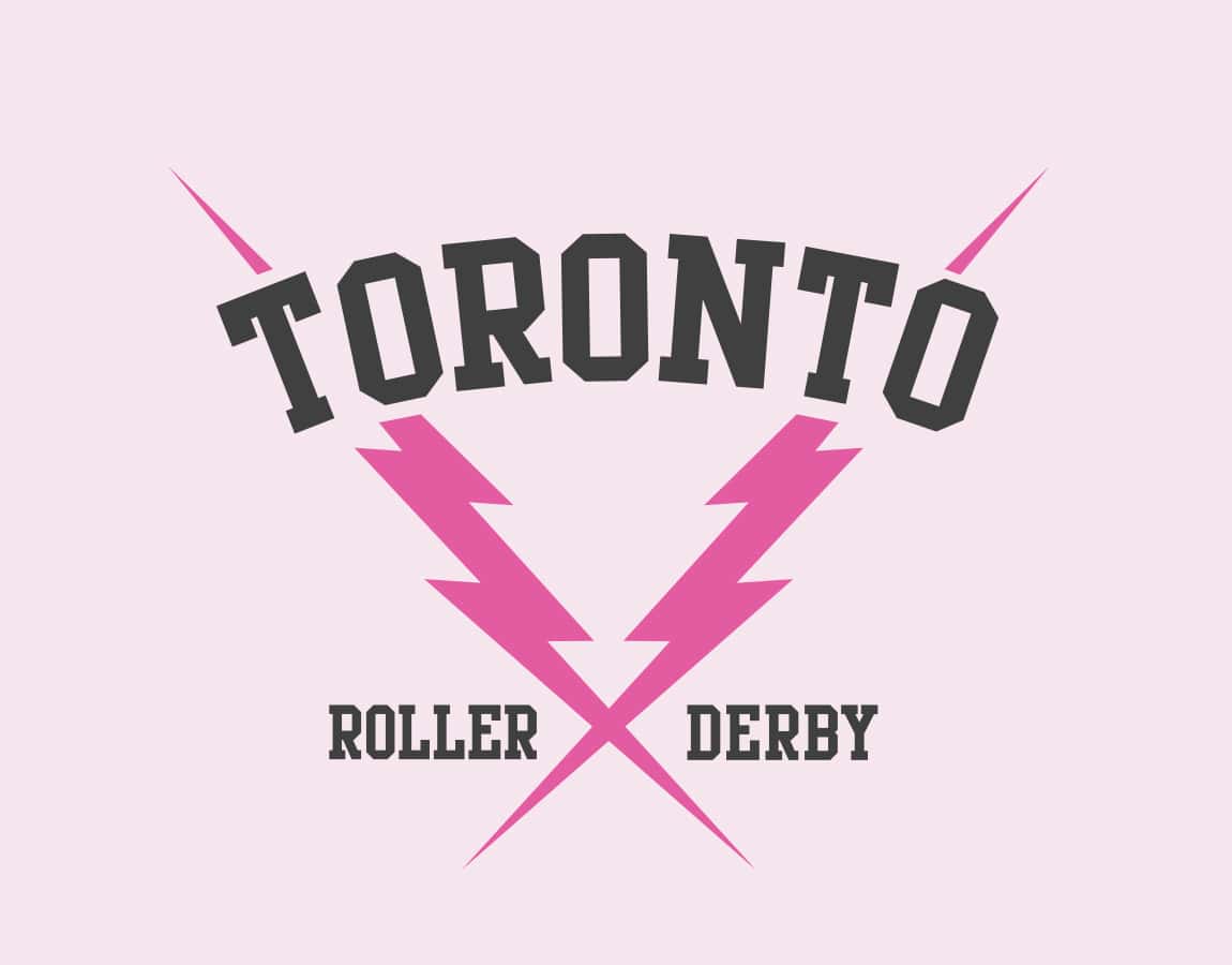 Toronto Roller Derby logo design