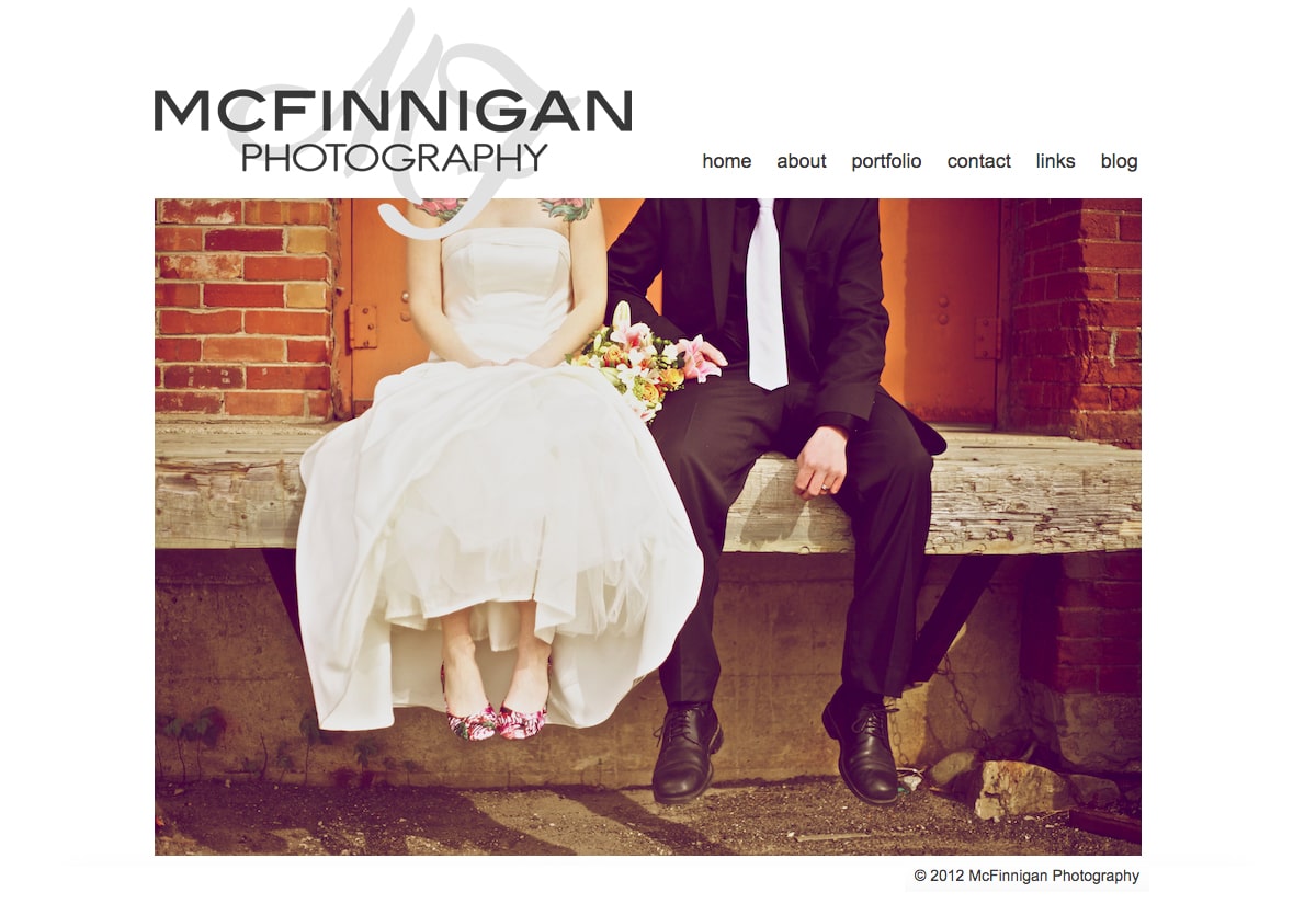 McFinnigan Photography Website Design