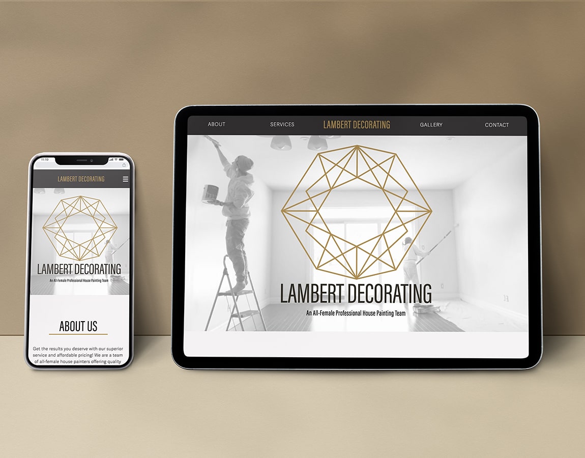 Lambert Decorating website design