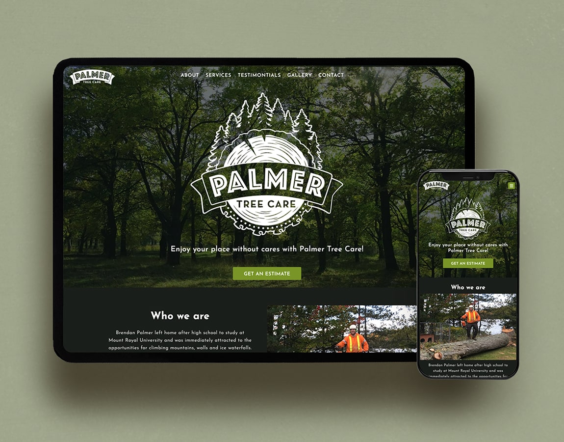 Palmer Tree Care website design